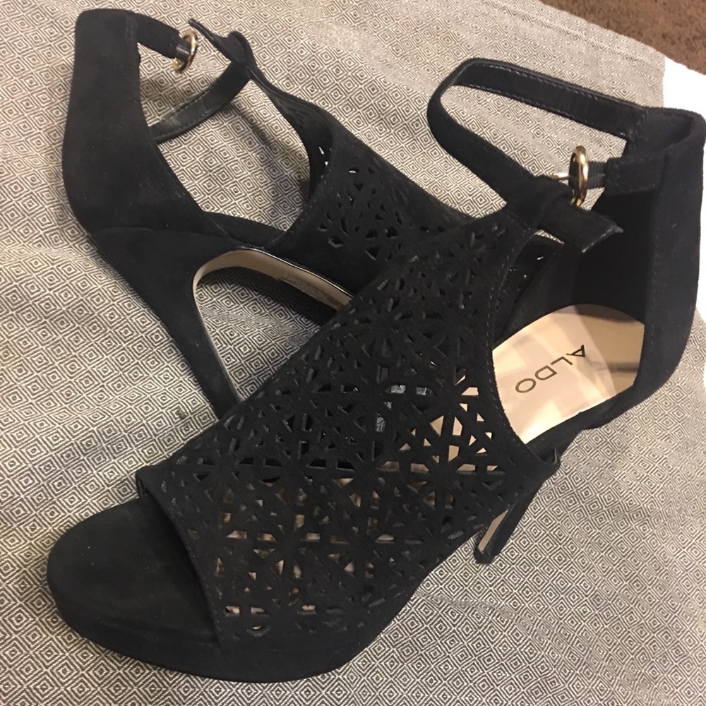 Aldo Vizzola Ankle Strap Sandals Black